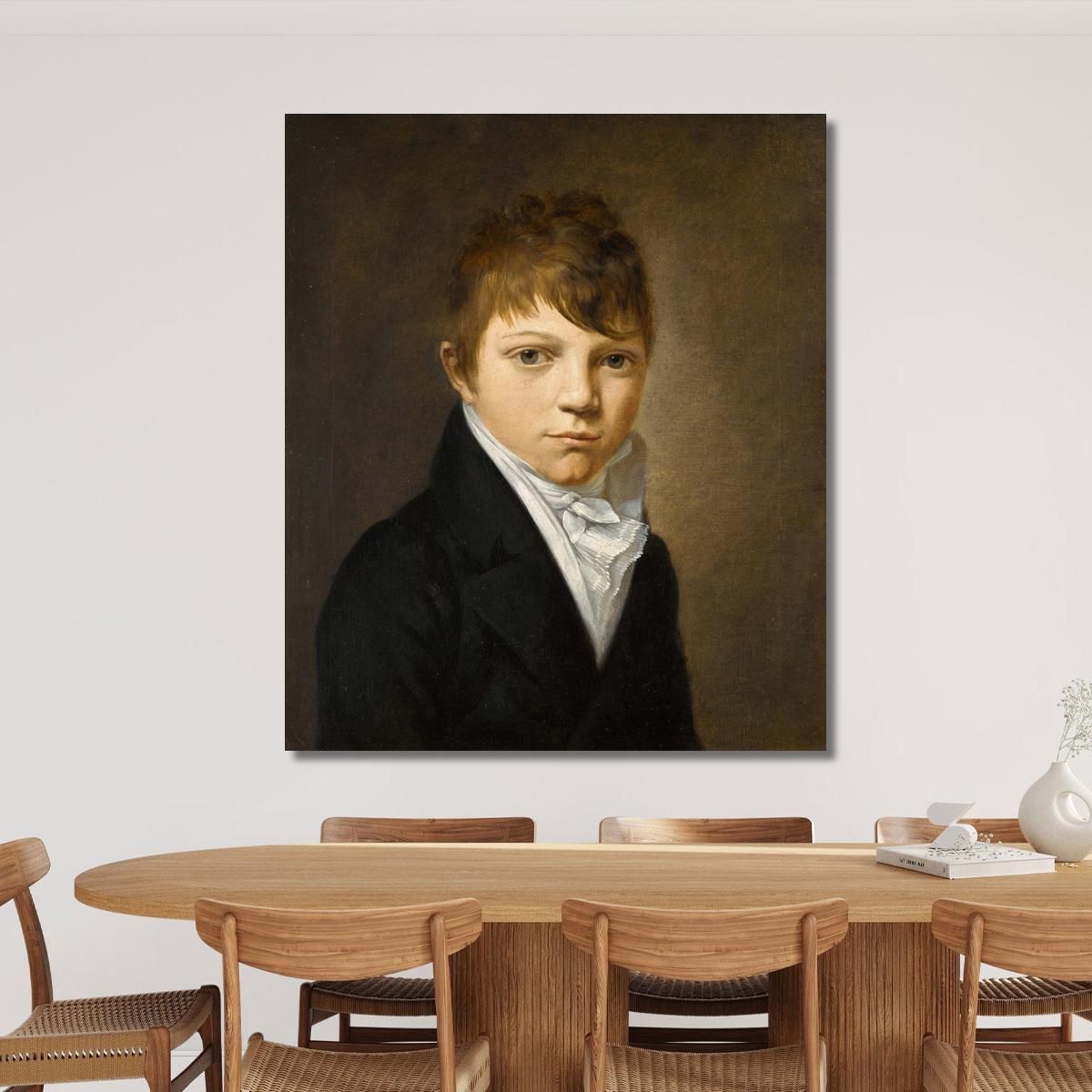 Portrait Of A Young Boy Louis Léopold Boilly llb43 canvas print 