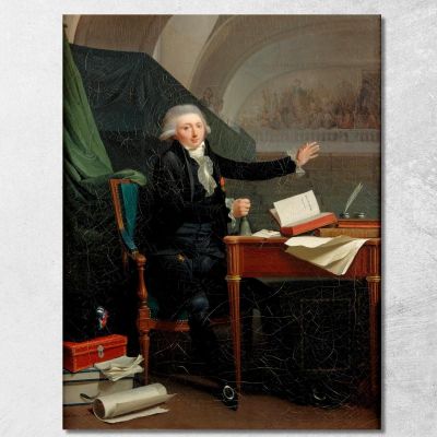 Portrait Of Jan Anthony D'Averhoult (1756-1792) Louis Léopold Boilly llb44 canvas print 