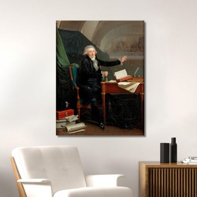 Portrait Of Jan Anthony D'Averhoult (1756-1792) Louis Léopold Boilly llb44 canvas print 