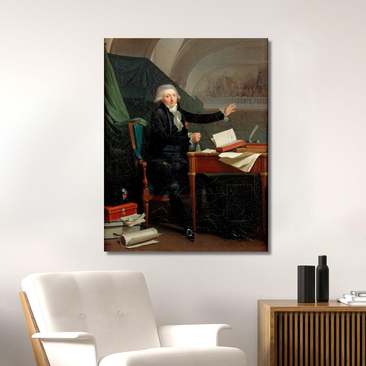 Portrait Of Jan Anthony D'Averhoult (1756-1792) Louis Léopold Boilly llb44 canvas print 