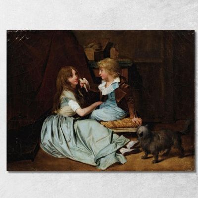 The Cherished Dove Louis Léopold Boilly llb52 canvas print