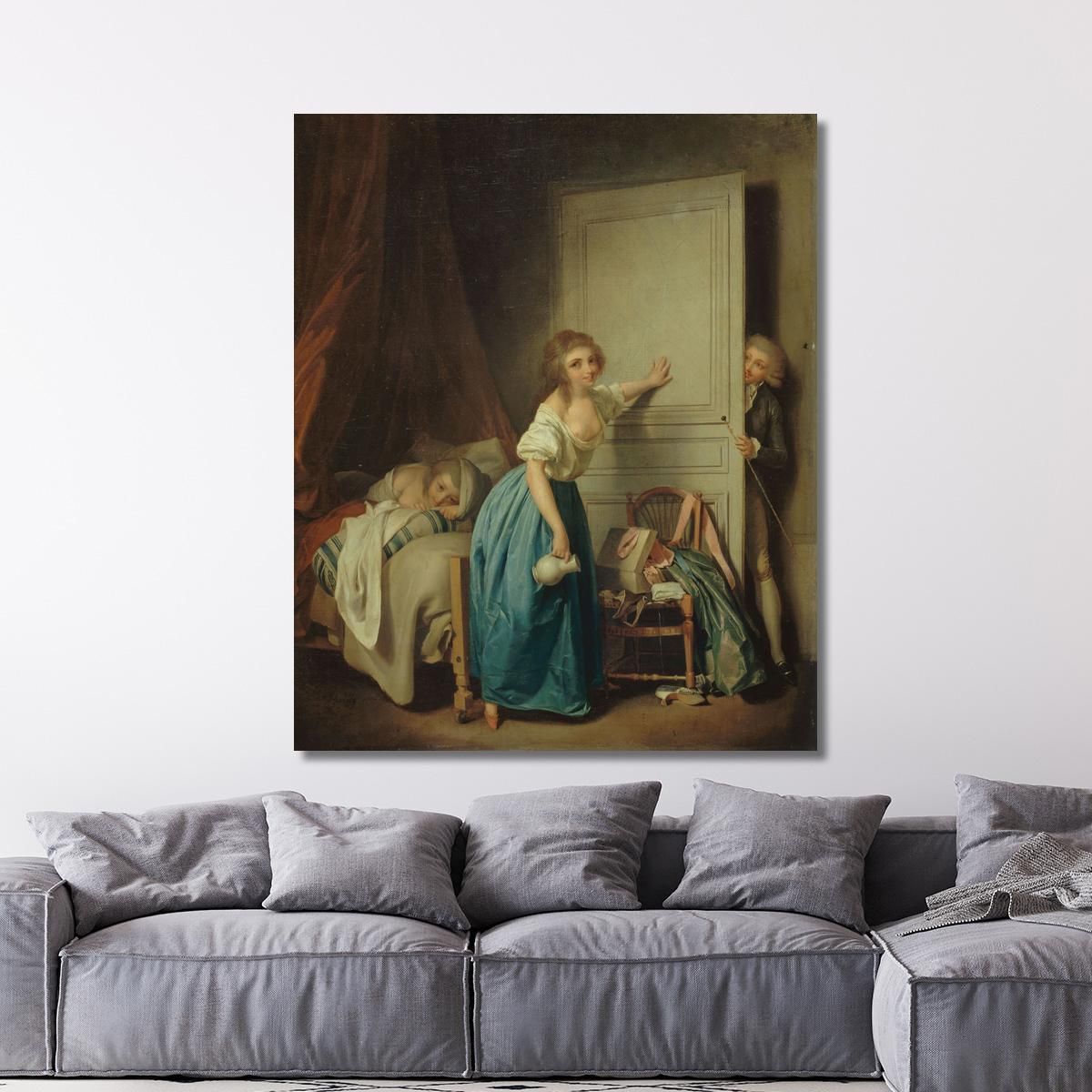 The Indiscreet Louis Léopold Boilly llb56 canvas print 