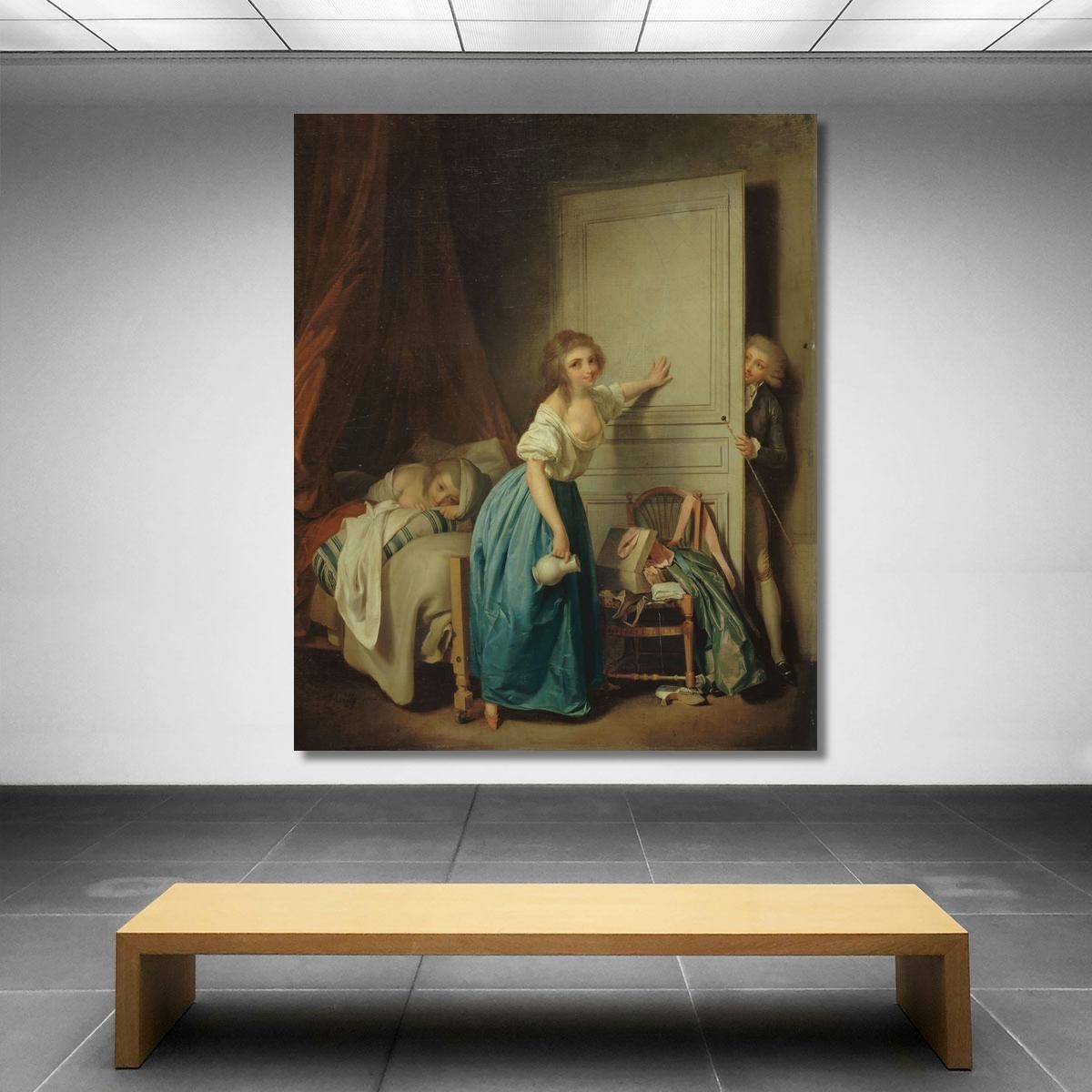 The Indiscreet Louis Léopold Boilly llb56 canvas print 