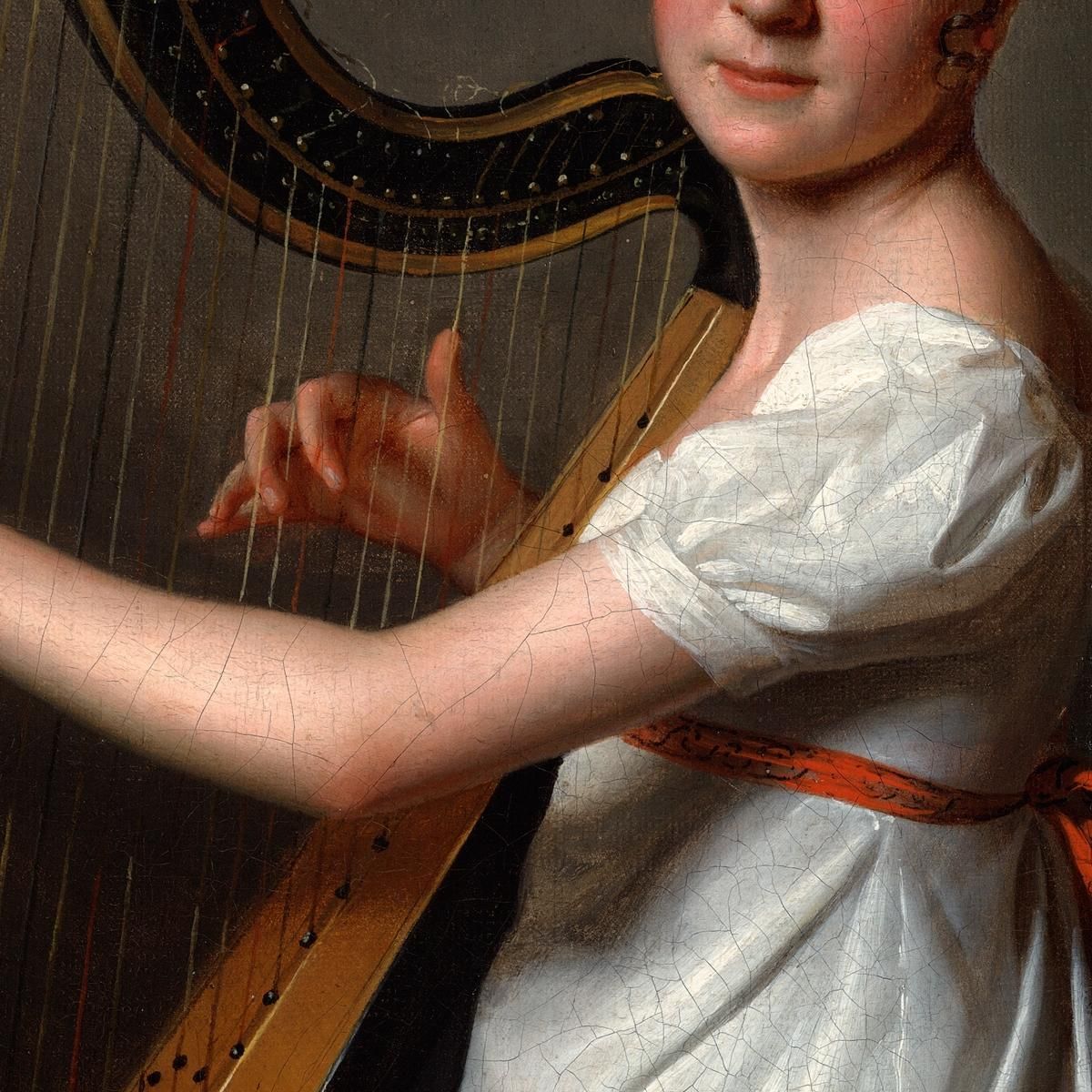 The Young Harpist Louis Léopold Boilly llb66 canvas print