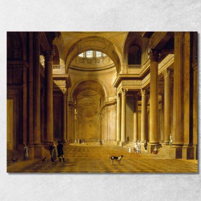 Interior View Of The Panthéon Louis Léopold Boilly llb68 canvas print 