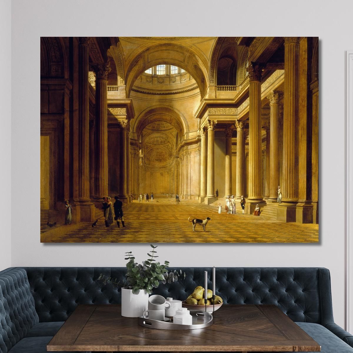 Interior View Of The Panthéon Louis Léopold Boilly llb68 canvas print 