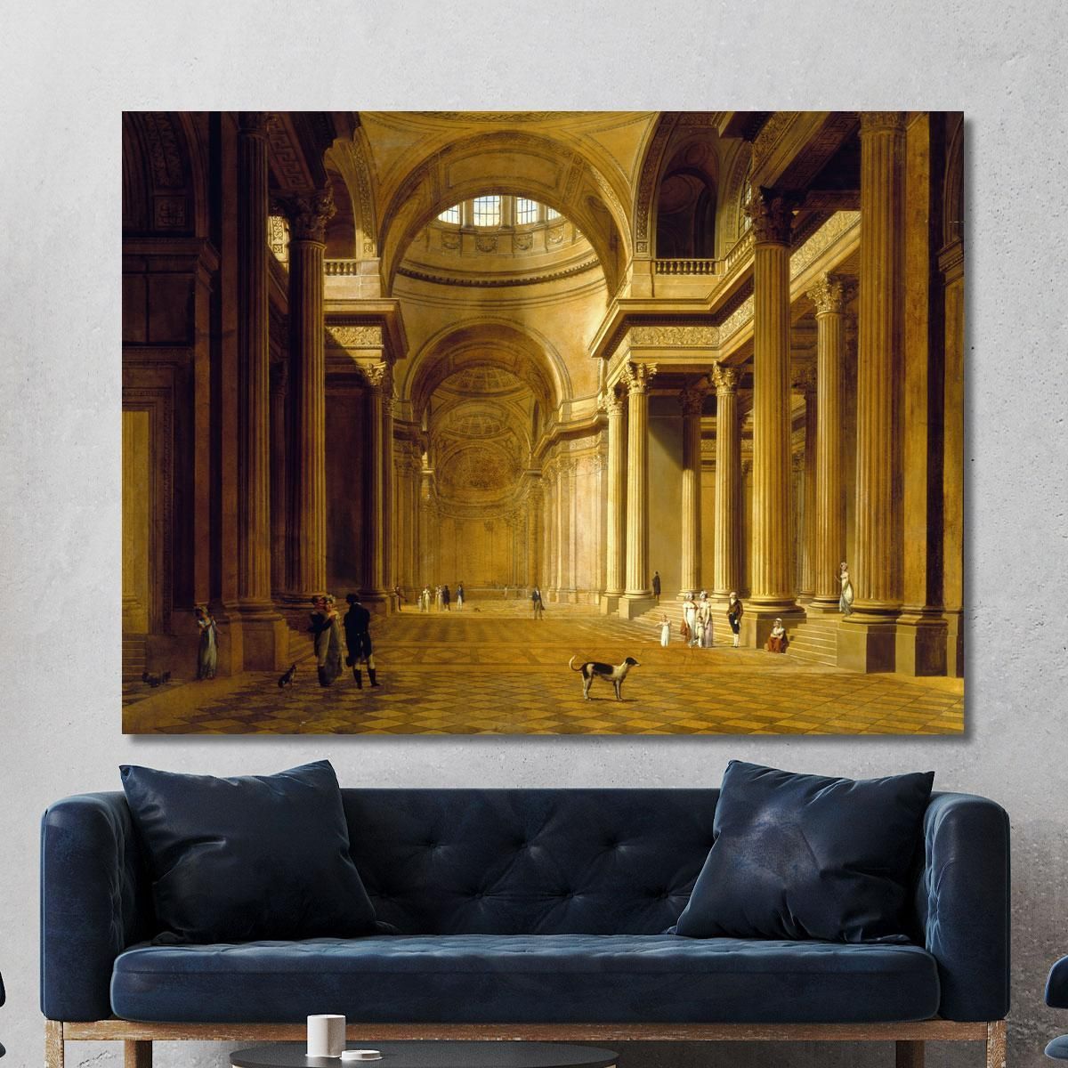 Interior View Of The Panthéon Louis Léopold Boilly llb68 canvas print 
