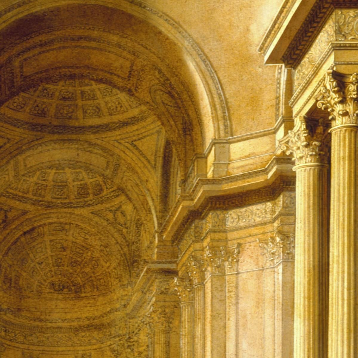 Interior View Of The Panthéon Louis Léopold Boilly llb68 canvas print