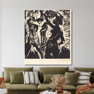 Adam And Eve (The Fall Of Man) Lovis Corinth lcr1 canvas print 