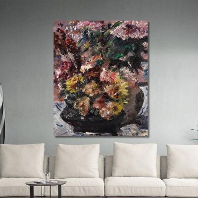 Flowers In A Bronze Tub Lovis Corinth lcr6 canvas print 