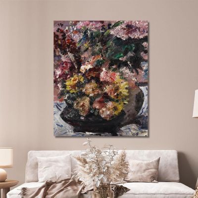 Flowers In A Bronze Tub Lovis Corinth lcr6 canvas print 