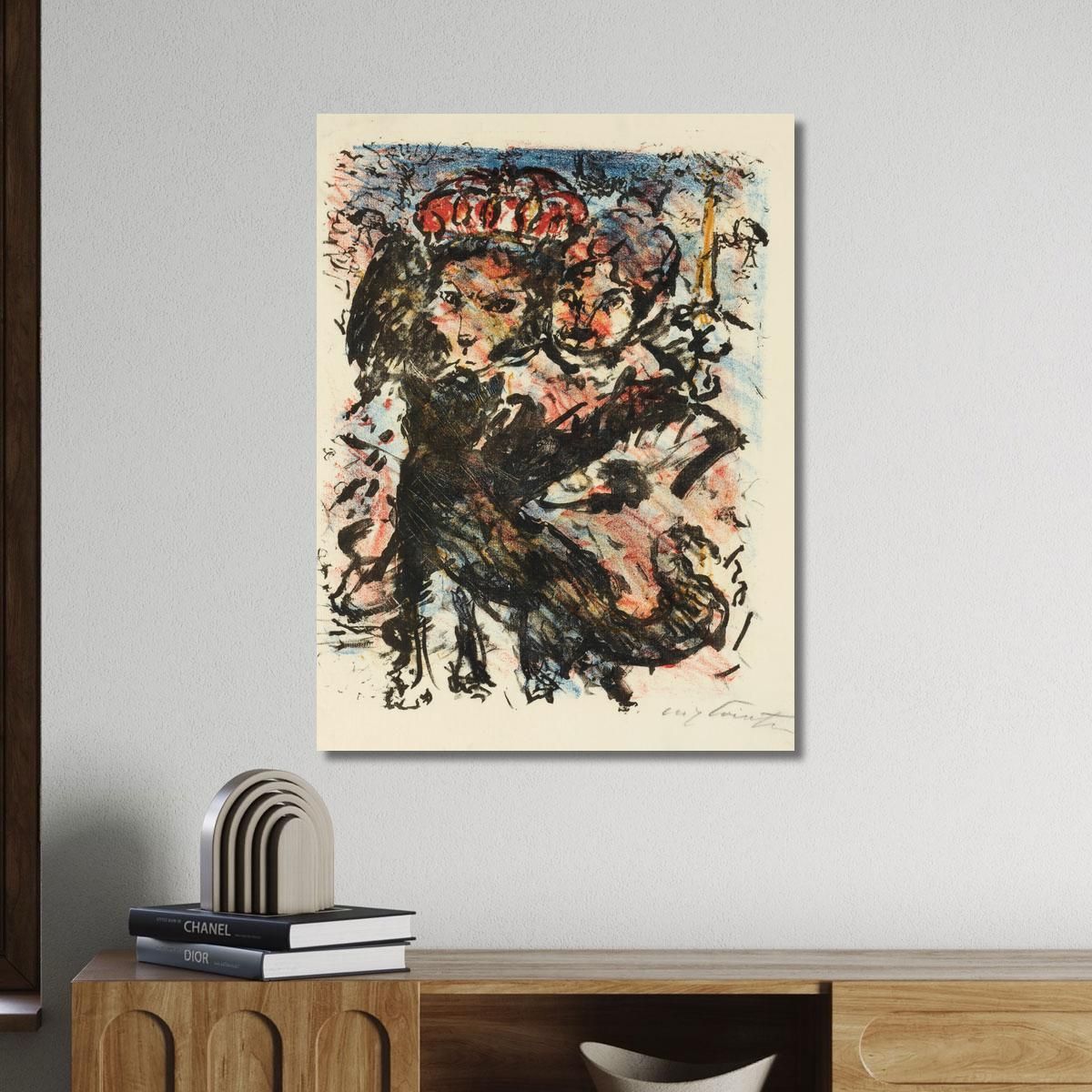 The Lion Noble With His Wife And The Wolf Isegrim Lovis Corinth lcr17 canvas print 