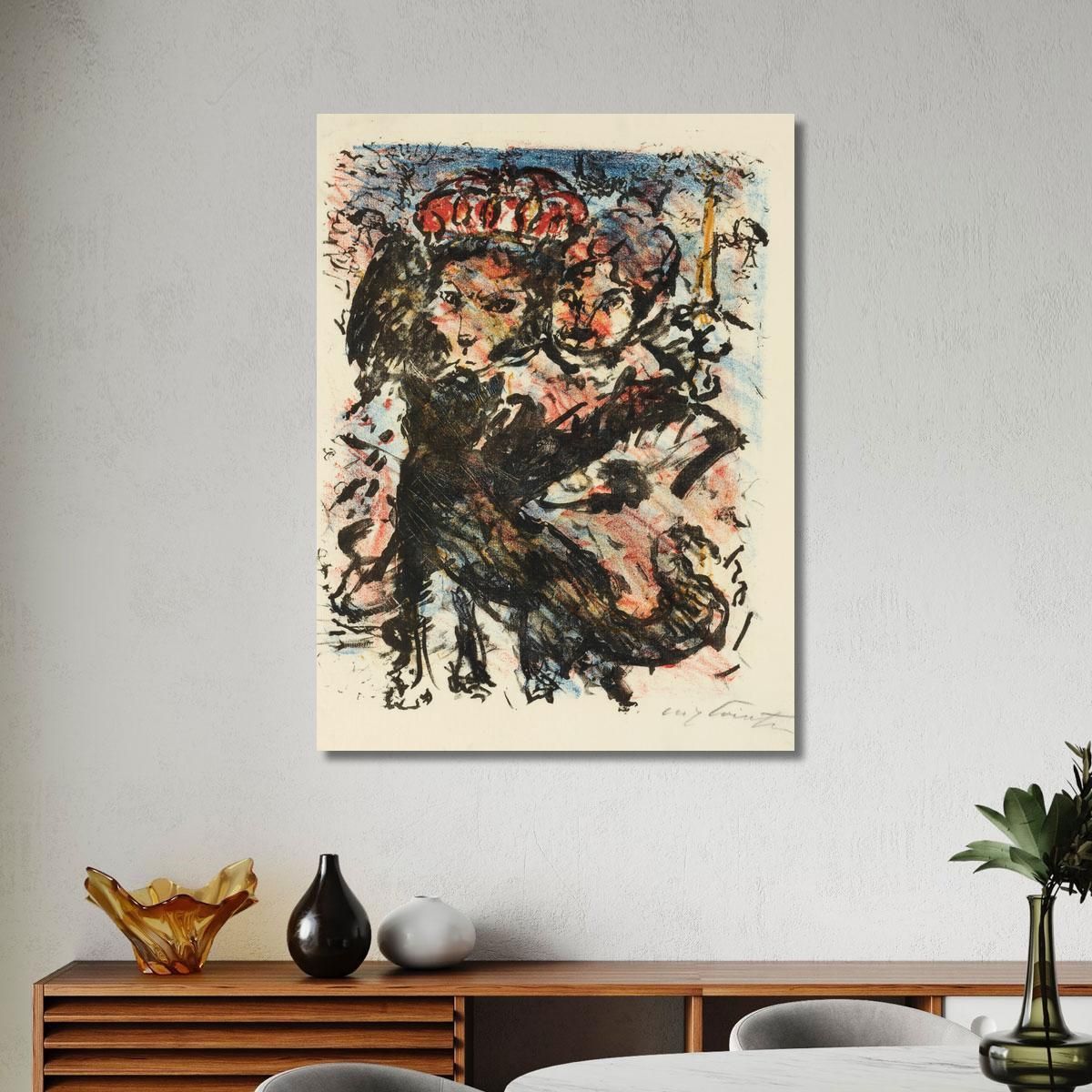 The Lion Noble With His Wife And The Wolf Isegrim Lovis Corinth lcr17 canvas print 