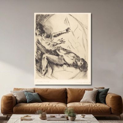 Joseph And Potiphar'S Wife Lovis Corinth lcr49 canvas print 