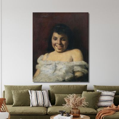 Laughing Girl Lovis Corinth lcr53 canvas print 