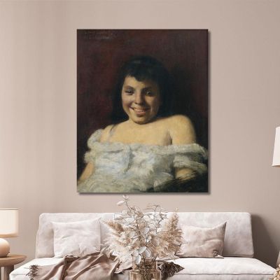 Laughing Girl Lovis Corinth lcr53 canvas print 