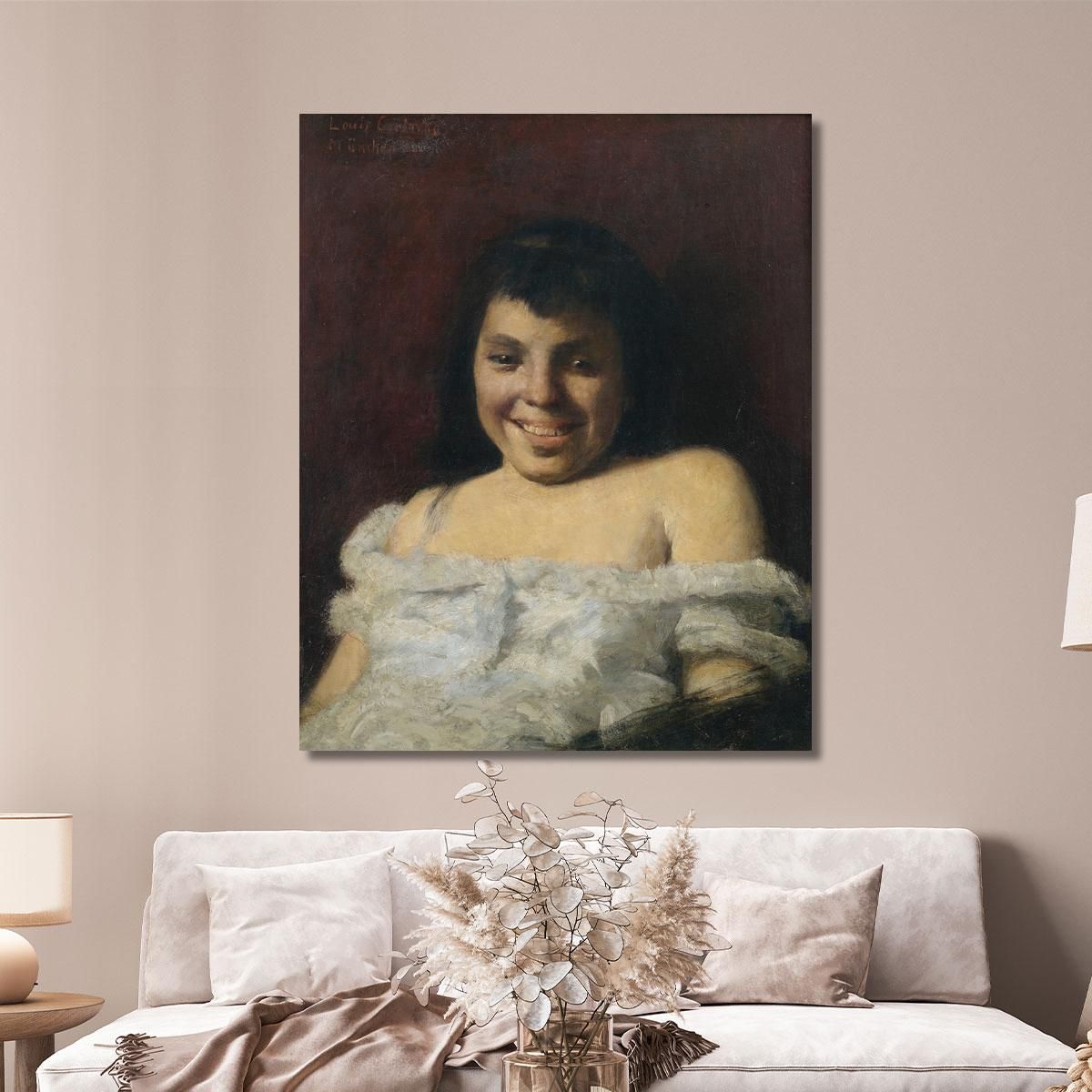 Laughing Girl Lovis Corinth lcr53 canvas print 