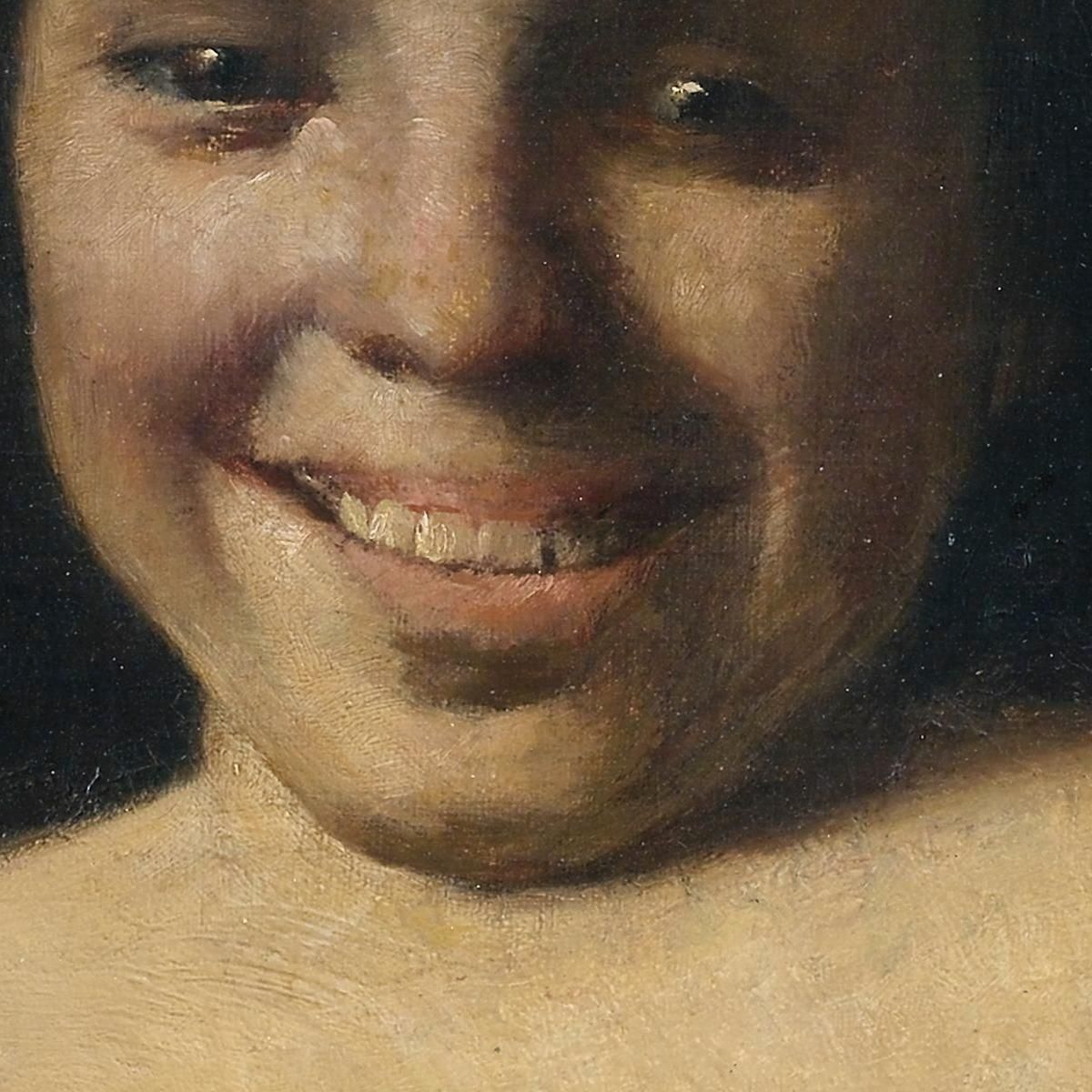 Laughing Girl Lovis Corinth lcr53 canvas print