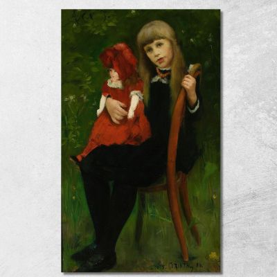 Portrait Of Anna Schaumburg With A Doll Lovis Corinth lcr65 canvas print 