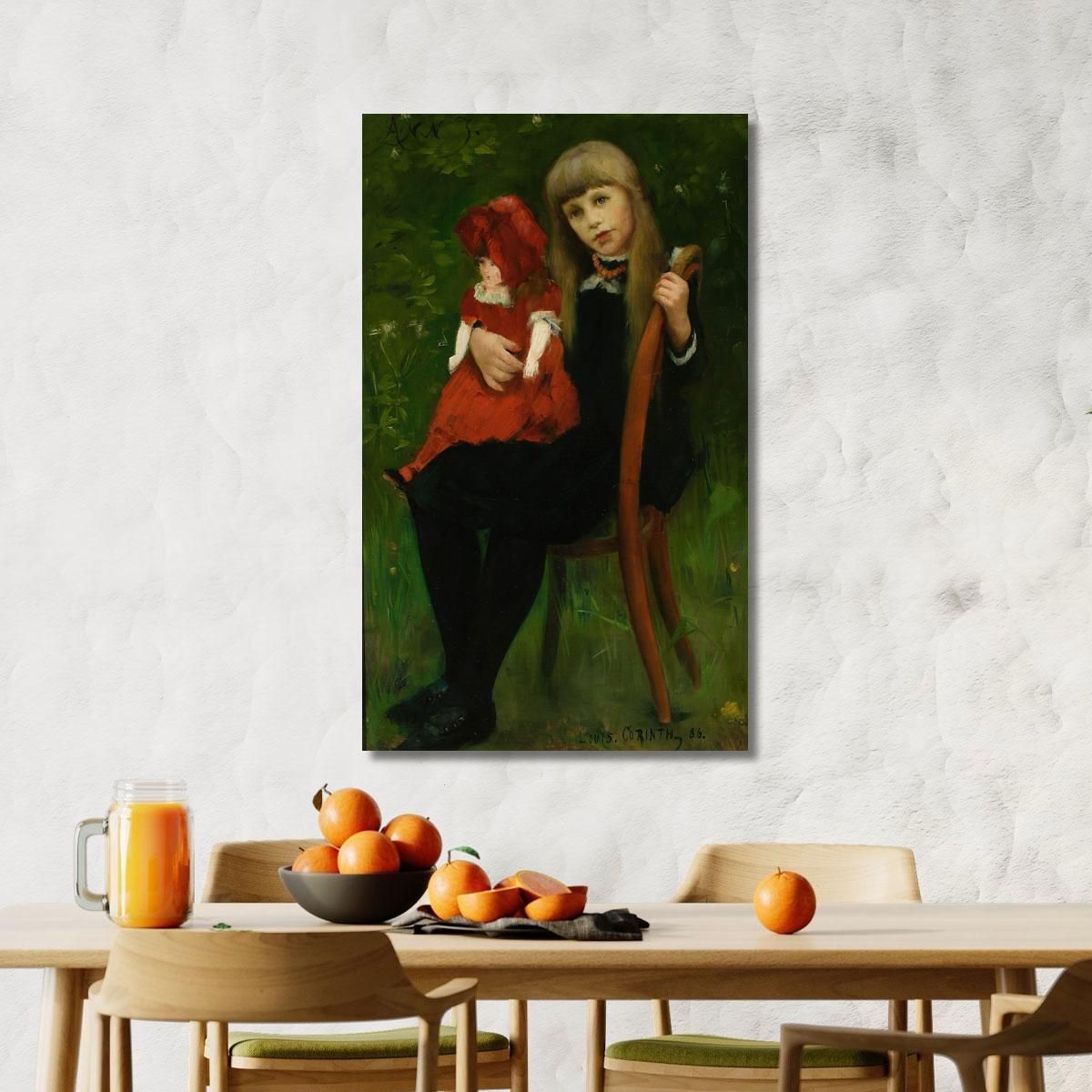 Portrait Of Anna Schaumburg With A Doll Lovis Corinth lcr65 canvas print 