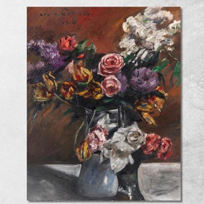 Roses Tulips And Lilac Lovis Corinth lcr77 canvas print 