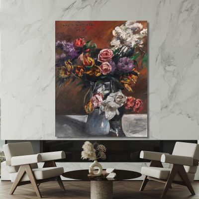 Roses Tulips And Lilac Lovis Corinth lcr77 canvas print 