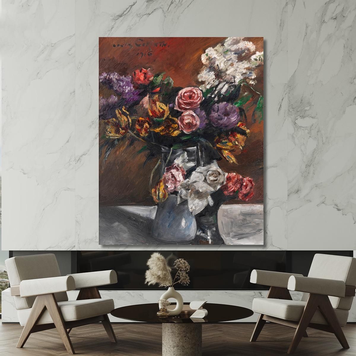 Roses Tulips And Lilac Lovis Corinth lcr77 canvas print 