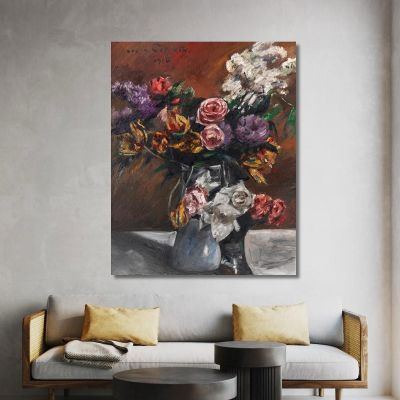 Roses Tulips And Lilac Lovis Corinth lcr77 canvas print 