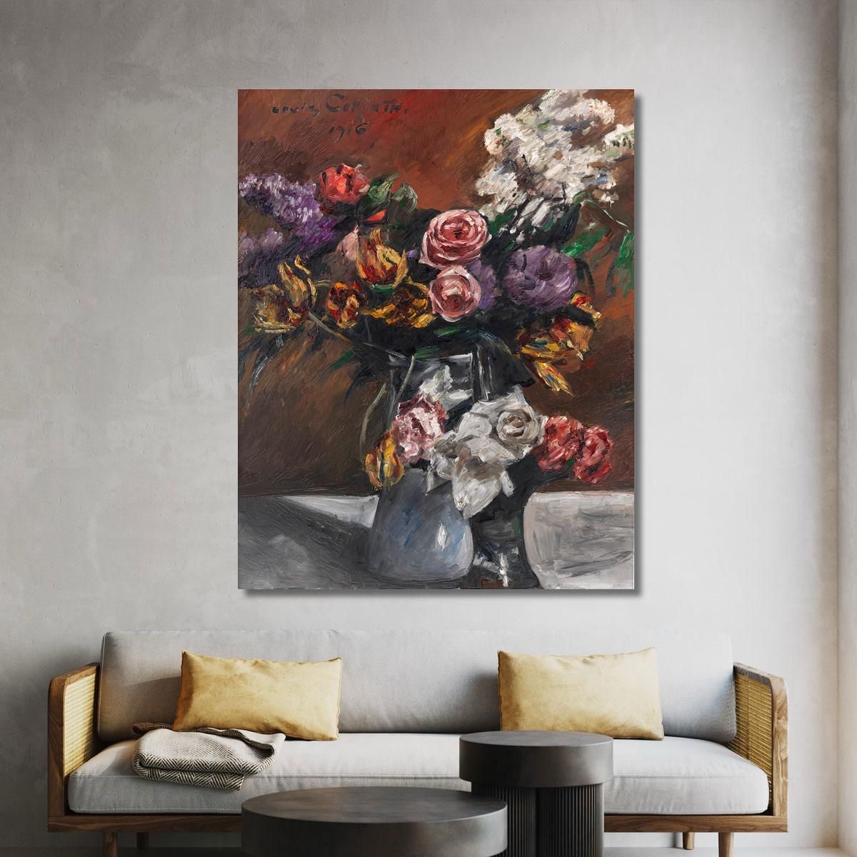 Roses Tulips And Lilac Lovis Corinth lcr77 canvas print 