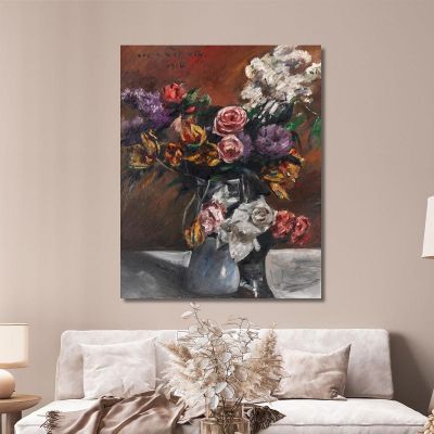 Roses Tulips And Lilac Lovis Corinth lcr77 canvas print 