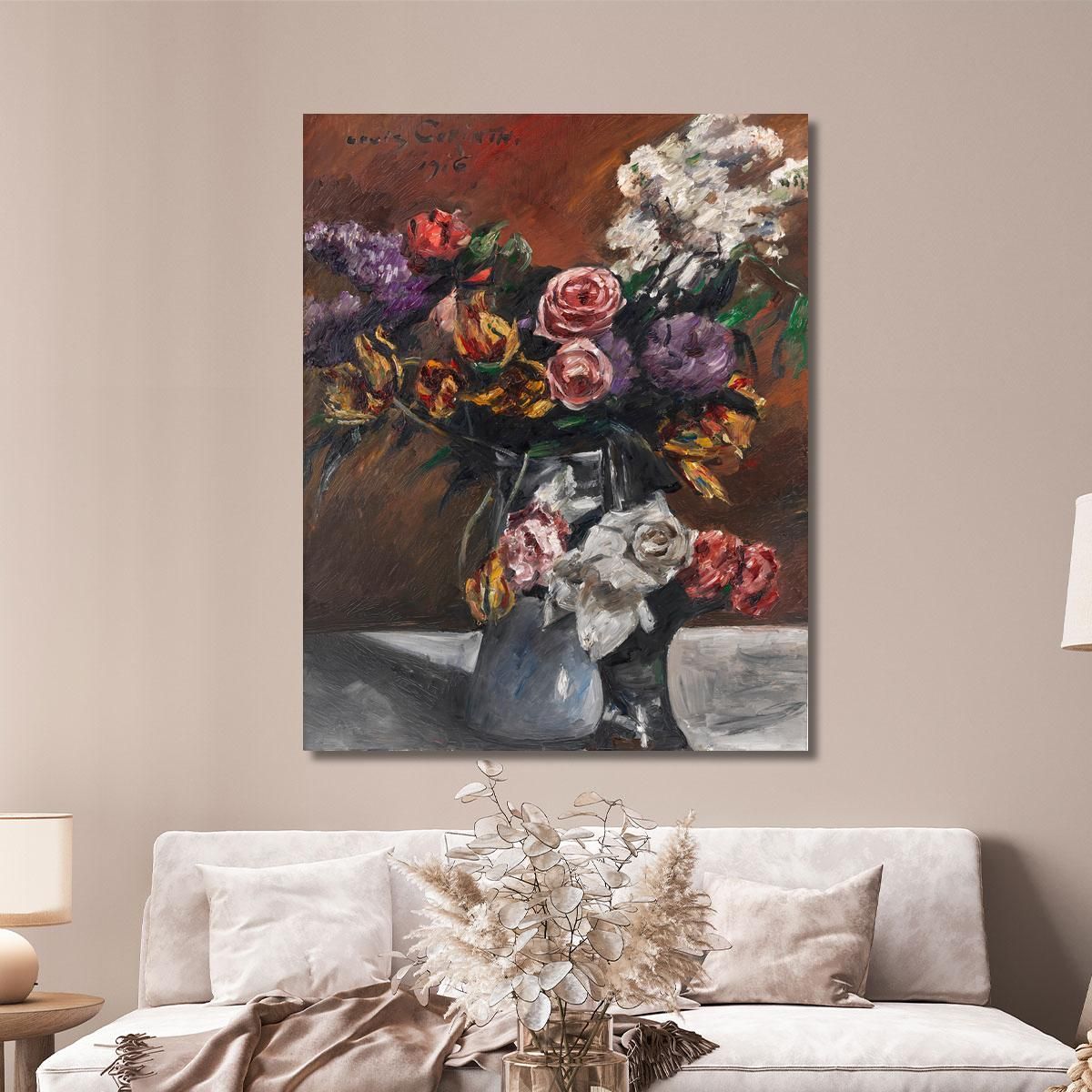 Roses Tulips And Lilac Lovis Corinth lcr77 canvas print 