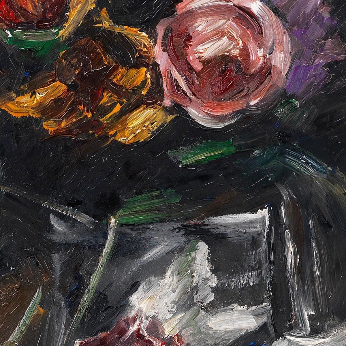 Roses Tulips And Lilac Lovis Corinth lcr77 canvas print