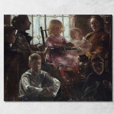 The Family Of The Painter Fritz Rumpf Lovis Corinth lcr96 canvas print 