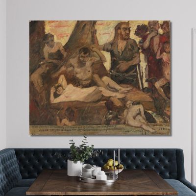 The Homeric Laughter Lovis Corinth lcr97 canvas print 