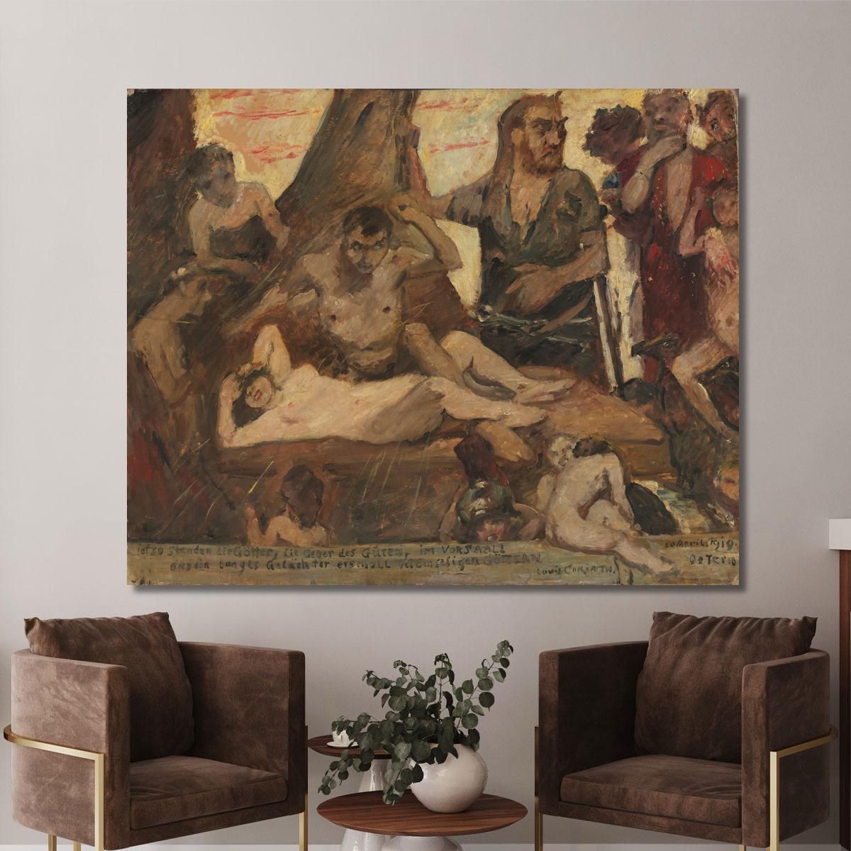 The Homeric Laughter Lovis Corinth lcr97 canvas print 