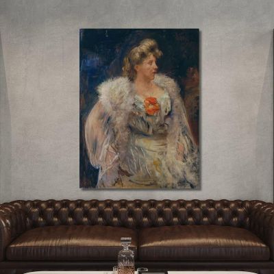 The Singer Frieda Halbe Lovis Corinth lcr98 canvas print 