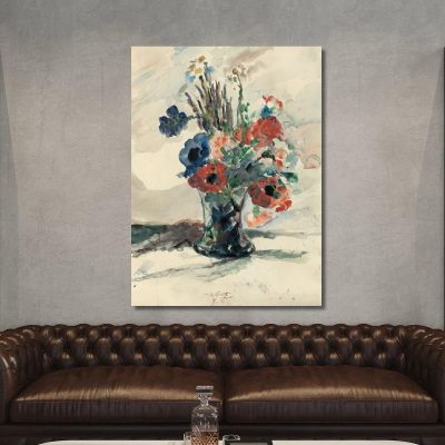 Vase With Flowers Lovis Corinth lcr104 canvas print 