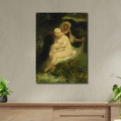 After The Bath Narcisse-Virgile Diaz de La Peña nvd4 canvas print 