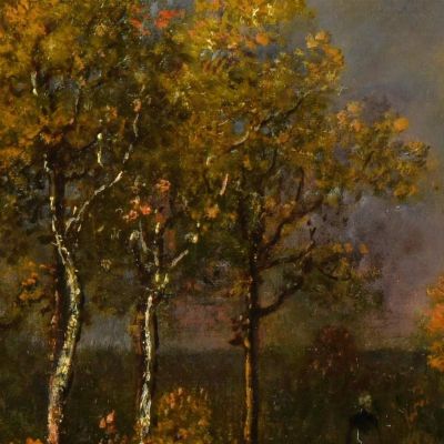 Stormy Sky Narcisse-Virgile Diaz de La Peña nvd12 canvas print