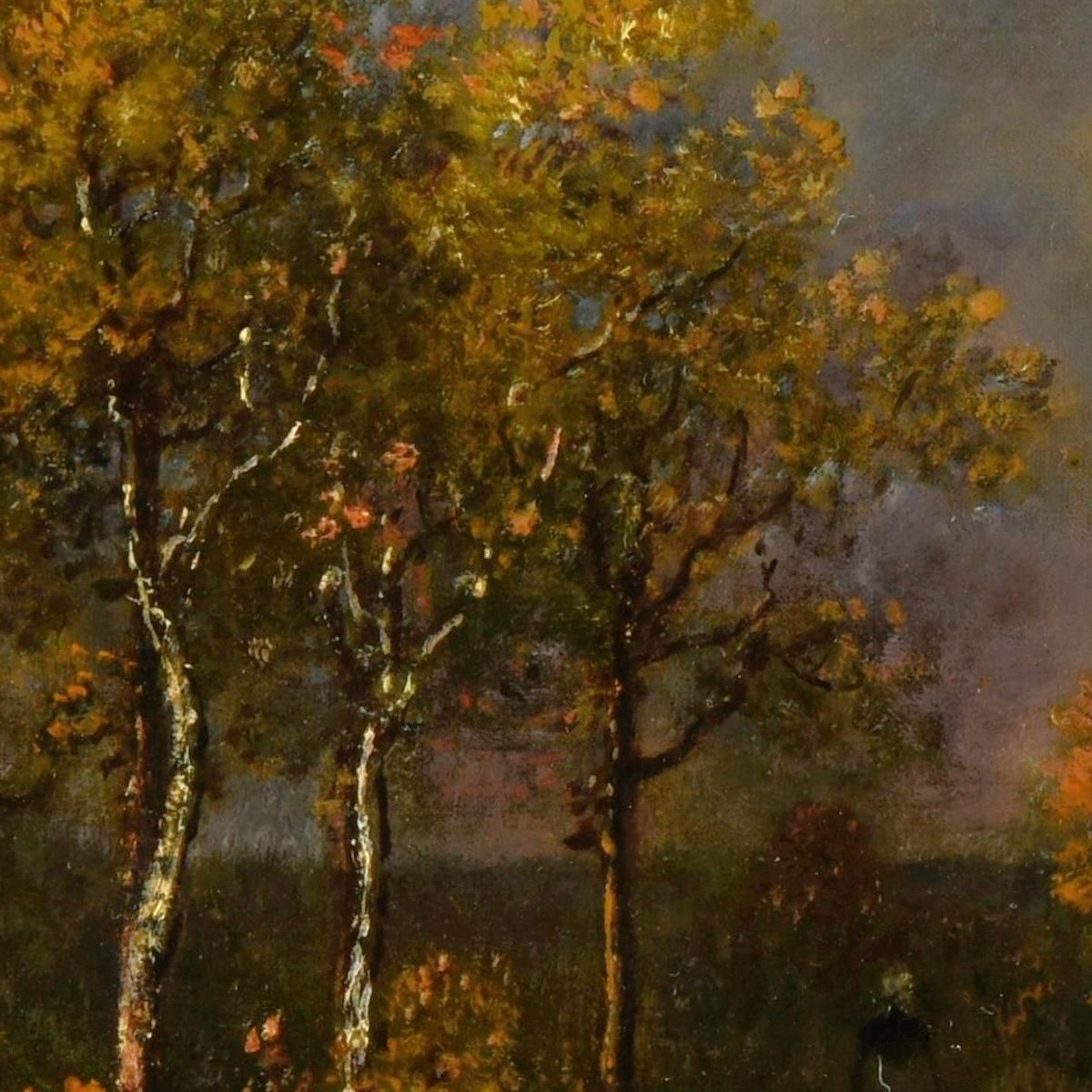 Stormy Sky Narcisse-Virgile Diaz de La Peña nvd12 canvas print