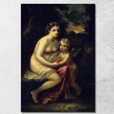 Education Of Cupid Narcisse-Virgile Diaz de La Peña nvd18 canvas print 