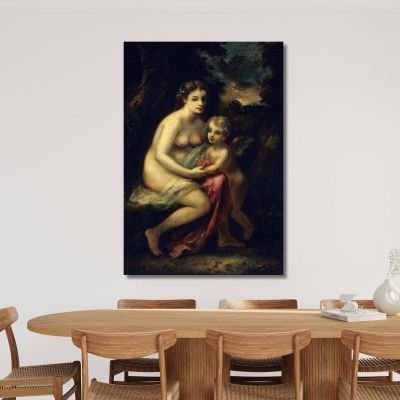 Education Of Cupid Narcisse-Virgile Diaz de La Peña nvd18 canvas print 