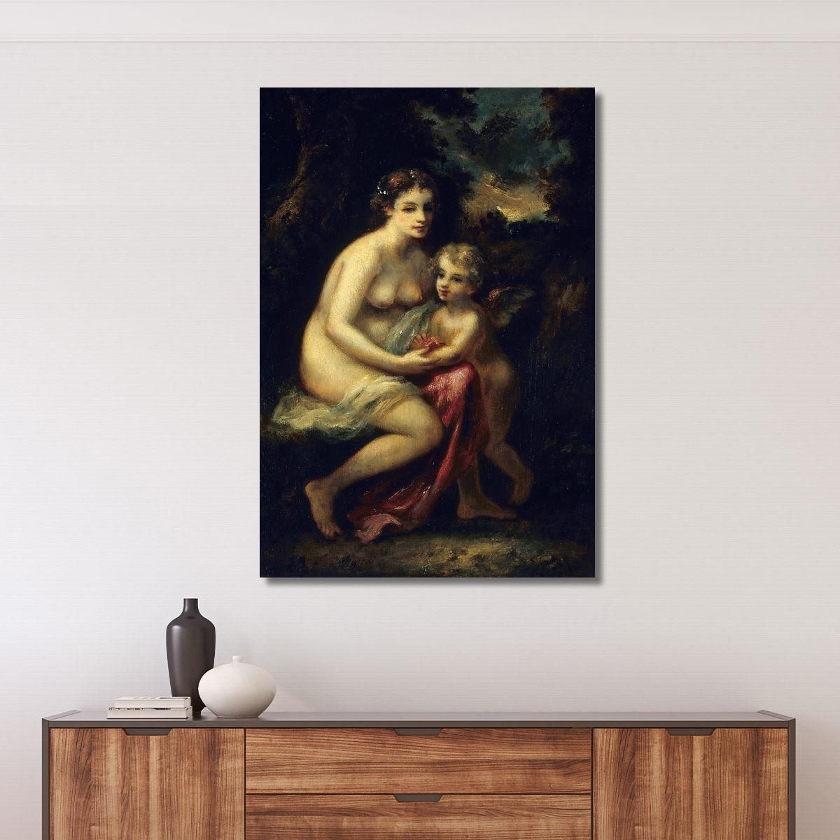 Education Of Cupid Narcisse-Virgile Diaz de La Peña nvd18 canvas print 