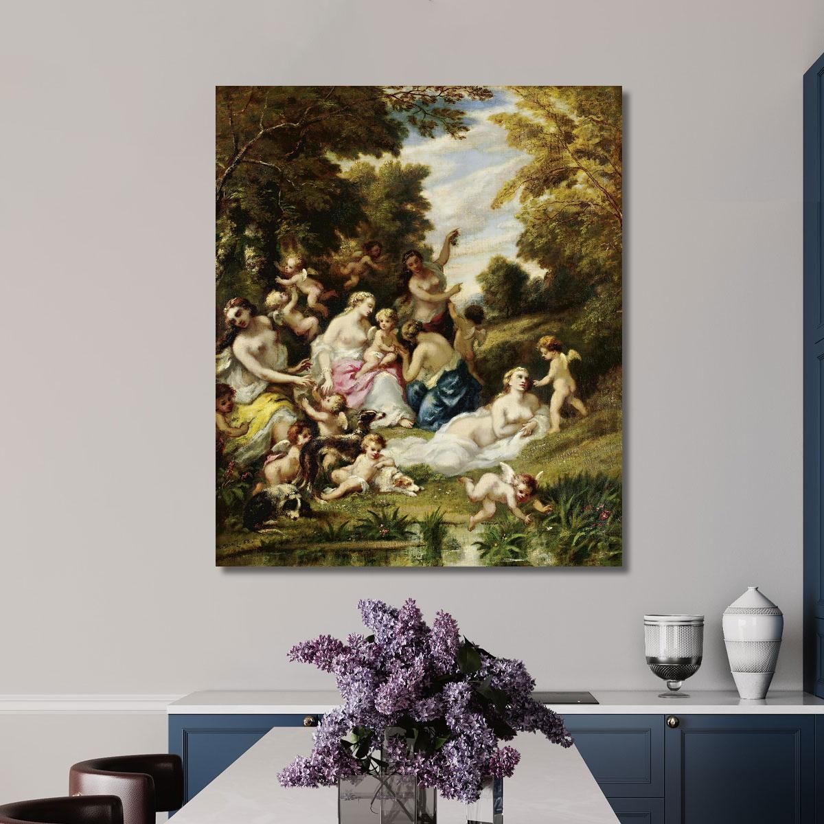 The Feast Of Love Narcisse-Virgile Diaz de La Peña nvd37 canvas print 