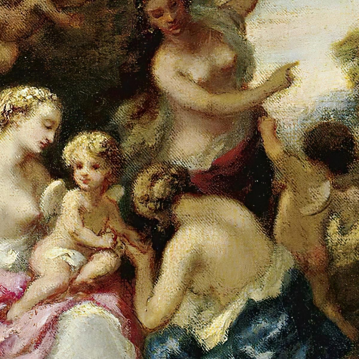 The Feast Of Love Narcisse-Virgile Diaz de La Peña nvd37 canvas print