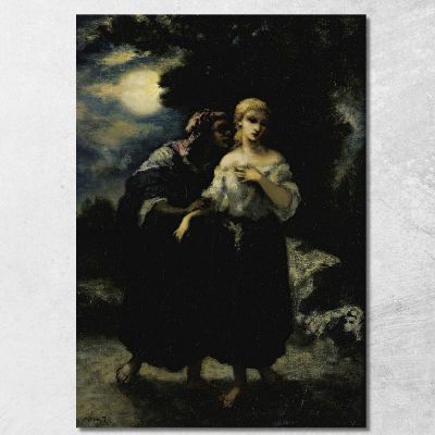 The Spell Narcisse-Virgile Diaz de La Peña nvd41 canvas print 