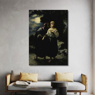 The Spell Narcisse-Virgile Diaz de La Peña nvd41 canvas print 