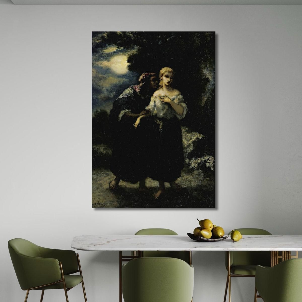 The Spell Narcisse-Virgile Diaz de La Peña nvd41 canvas print 