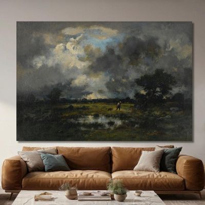 The Storm Narcisse-Virgile Diaz de La Peña nvd46 canvas print 