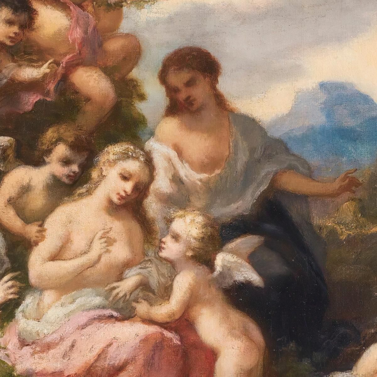 Nymphs And Cupids Narcisse-Virgile Diaz de La Peña nvd50 canvas print